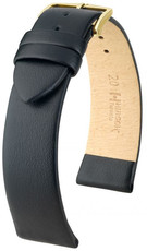 Black leather strap Hirsch Toronto With 03702350-1 (Calfskin)