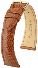 Brown leather strap Hirsch London L 04266070-1 (Lizard leather) Hirsch Selection