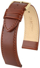 Brown leather strap Hirsch Osiris L 03475015-1 (Calfskin)