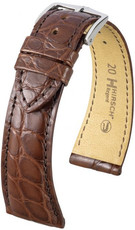 Brown leather strap Hirsch Regent L 04107019-2 (Alligator leather)