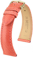 Orange leather strap Hirsch London L 04266022-1 (Lizard leather) Hirsch Selection