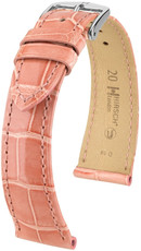 Pink leather strap Hirsch London M 04207123-2 (Alligator leather) Hirsch Selection