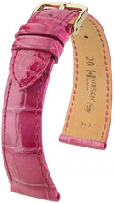 Pink leather strap Hirsch London M 04207124-1 (Alligator leather) Hirsch Selection