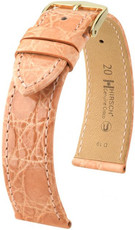 Light orange leather strap Hirsch Genuine Croco L 01808022-1 (Crocodile leather) Hirsch Selection
