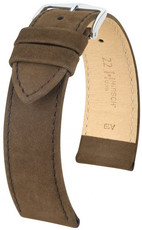 Dark brown leather strap Hirsch Osiris M 03433110-2 (Calfskin)