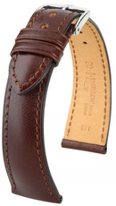 Dark brown leather strap Hirsch Siena L 04202010-2 (Calfskin)