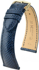 Dark blue leather strap Hirsch London L 04266080-1 (Lizard leather) Hirsch Selection
