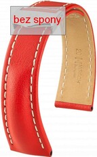 Red leather strap Hirsch Navigator 07002420-2 (Calfskin) Hirsch Selection