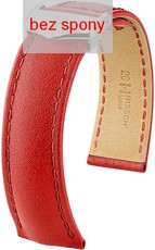 Red leather strap Hirsch Speed 07402420-2 (Calfskin) Hirsch Selection