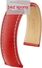 Red leather strap Hirsch Speed 07402421-2 (Calfskin) Hirsch Selection