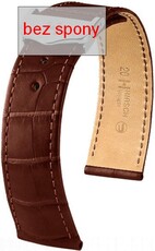 Brown leather strap Hirsch Voyager 07107419-2 (Alligator leather) Hirsch Selection
