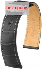 Grey leather strap Hirsch Voyager 07107439-2 (Alligator leather) Hirsch Selection