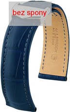Dark blue leather strap Hirsch Speed 07507489-2 (Alligator leather) Hirsch Selection