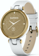 Garmin Lily Classic Light Gold/White Leather Band