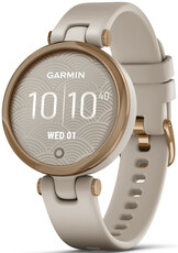 Garmin Lily Classic Cream Gold/Black Leather Band | Hodinky-365.com