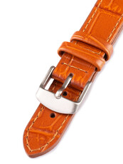 Unisex leather light brown strap for watches W-140-C