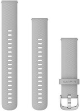 Silicone strap Garmin 18mm (for Venu 2S, Vívoactive 4S, Vívomove 3S), gray V3, Quick Release, + extended part, 010-12932-0C