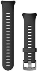 Strap Garmin Forerunner 45S, silicone, black, silver clasp