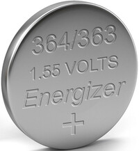 Silver oxide button cell Energizer 1,5V (type 364)