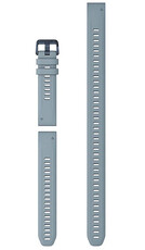 Silicone strap Garmin 20mm (for Garmin Fenix 8/7S/6S (43mm), etc.), blue, QuickFit + extended part, 010-13029-00