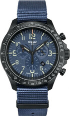 Traser Heritage P67 Officer Pro Chronograph Blue with Textile NATO Strap