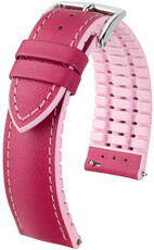 Dark pink strap Hirsch Lindsey M 0922202125-2 (Natural rubber)