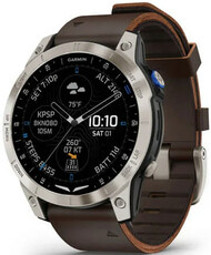 Garmin D2 Mach 1, Oxford Brown Leather Band (+ spare strap)