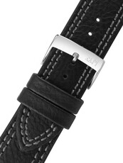 Black grey leather strap Morellato Futnet M 5484D14.892