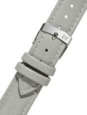 Leather strap Morellato Trend 5050C47.093 S, Grey, recycled material, Quick Release
