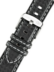 Leather strap Morellato Biking 3586977.891 M, black, eco-leather