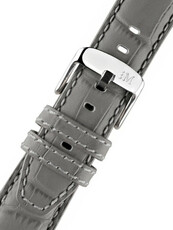 Leather strap Morellato Soccer M 4497B44.092, Grey, eco-leather