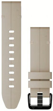 Leather strap Garmin 20mm (for Garmin Fenix 8/7S/6S (43mm), etc.), beige, QuickFit, 010-13102-06