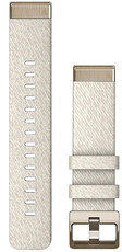 Garmin Strap QuickFit 20mm, nylon, cream, golden clasp (Fenix 7S/6S/5S)