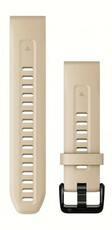 Silicone strap Garmin 20mm (for Garmin Fenix 8/7S/6S (43mm), etc.), beige, QuickFit, 010-13102-08