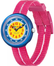 Flik Flak Blue ZFBNP190 with Pink Strap