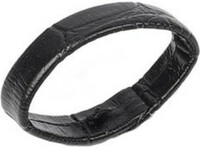 Black Leather Watch Loop