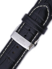 Strap Orient UDDCASB, leather black, silver clasp (pro model CVDAE)