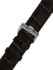 Strap Orient UDFCNST, leather brown, silver clasp (pro model SDK05)