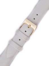 Strap Orient VDEUMAW, leather white, golden clasp (pro model FUNEK)
