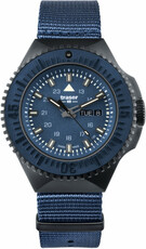 Traser P69 Black Stealth Blue Quartz with NATO Textile Strap 109856