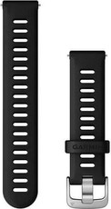Silicone strap Garmin 18mm (pro Venu 2S, Vívoactive 4S, Vívomove 3S), black, Quick Release