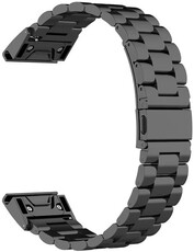 Metal bracelet Garmin QuickFit 22mm, titanium DLC (Fenix 7/6/5, Epix 2,  MARQ aj.)