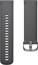 Strap Quick Release 20mm, silicone, black, black clasp (Garmin Venu, Venu Sq, Venu 2 plus aj.)