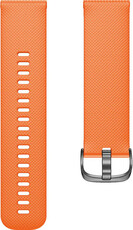Strap Quick Release 22mm, silicone, orange, black clasp (Garmin Venu, Forerunner 255, Vívoactive 4 aj.)