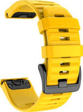 Ricardo silicone strap 22mm (for Garmin Fenix 8/7/6 (47mm), Epix 2, etc.), yellow V1, QuickFit