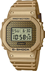 Casio G-Shock Original DWE-5600HG-1ER Carbon Core Guard Gold Chain (+ spare bezel and straps)