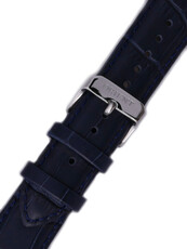 Strap Orient UL016013J0, leather blue, silver clasp (pro model RA-AG00)