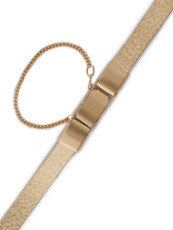 Stainless steel bracelet Orient NCEDGGG, gold