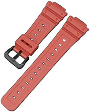 Strap pro Casio G-Shock, silicone, red, black clasp (pro modely GA-2100/GA-2110, DW-5600, GW-6900)