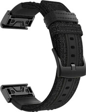 Strap QuickFit 26mm, nylon, black, black clasp (Garmin Fenix 7X/6X/5X, Tactix aj.)